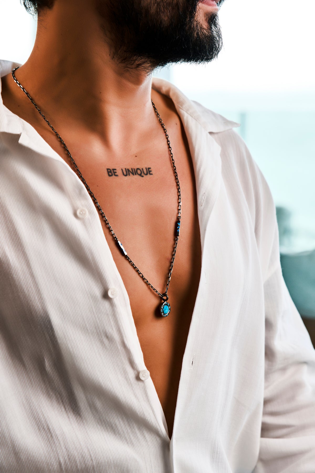 Polina Turkuaz Kolye