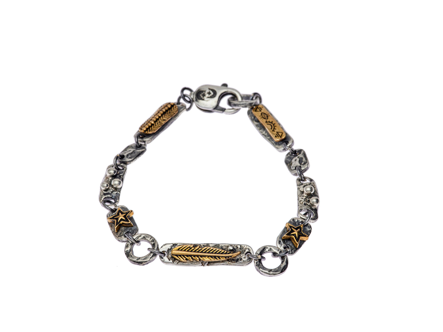 Doutzen 925 Ayar Gümüş Erkek Bileklik