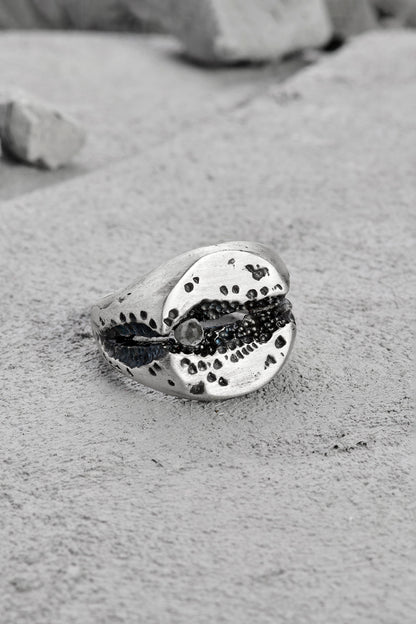 Drew Unisex Silver Ring