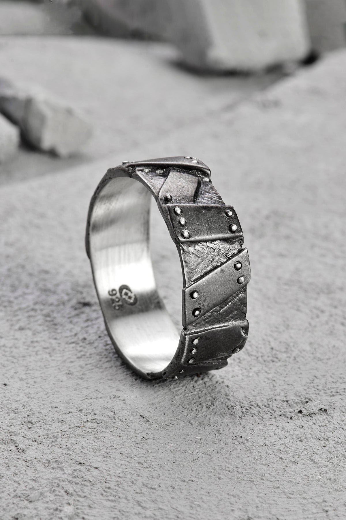 Saharan Oxide Silver Ring