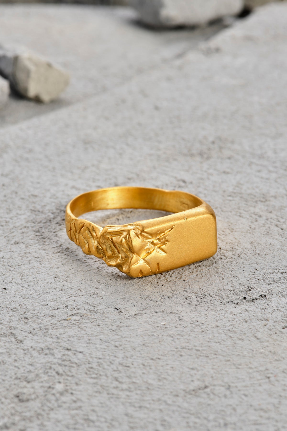 Brendon 22K Gold Plated Silver Ring