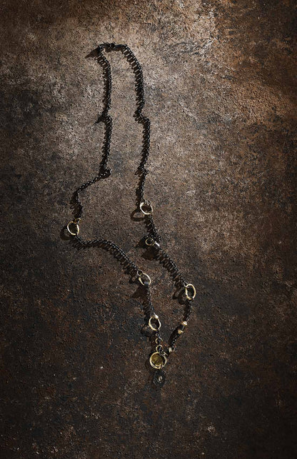 Montesori Oxidized 925 Sterling Silver Necklace