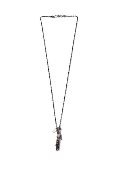 Bullet Oxidized 925 Sterling Silver Necklace