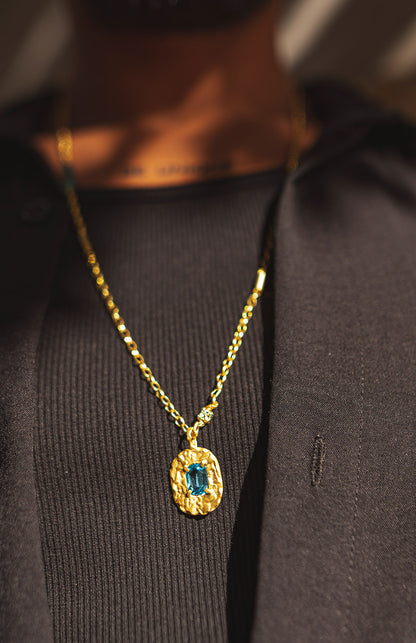 Aeneas 22K Gold Plated Silver Necklace